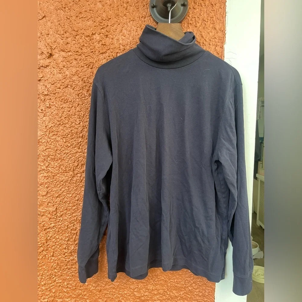 LANDS' END Long Sleeve Shaped Fit Turtleneck Top Shirt Size Extra Large 18-20